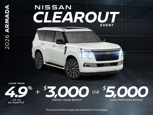 Nissan Clearout Event | 2026 Armada