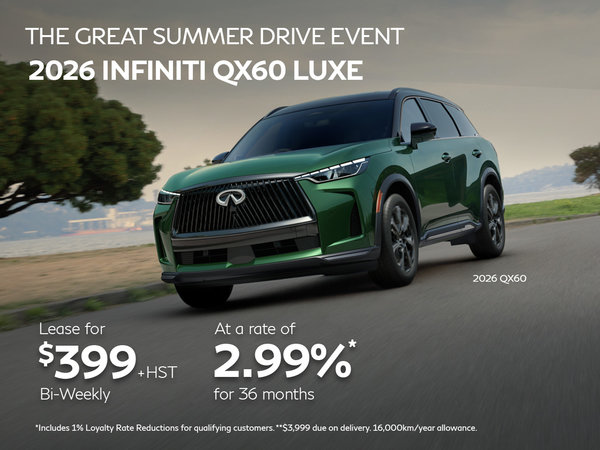 2026 QX60 - August Offers