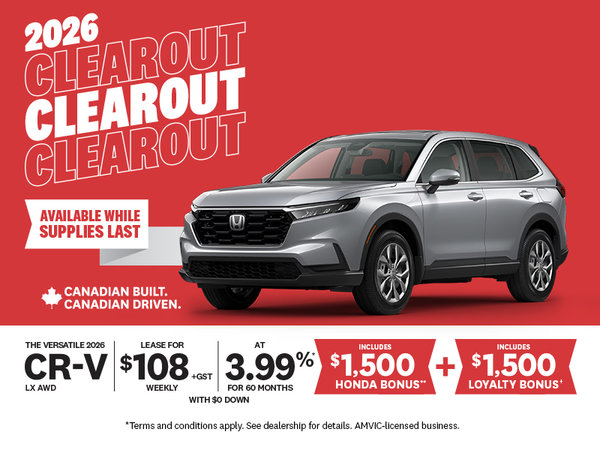 2026 Clearout | 2026 CR-V LX AWD