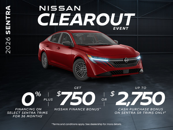 Nissan Clearout Event | 2026 Sentra