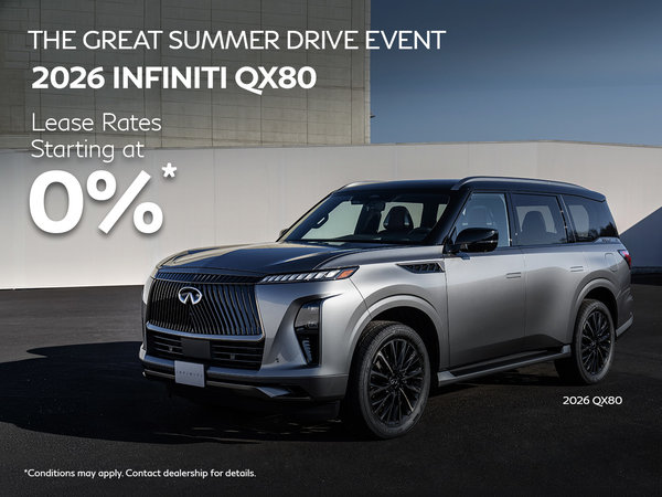 2026 QX80 - August Offers