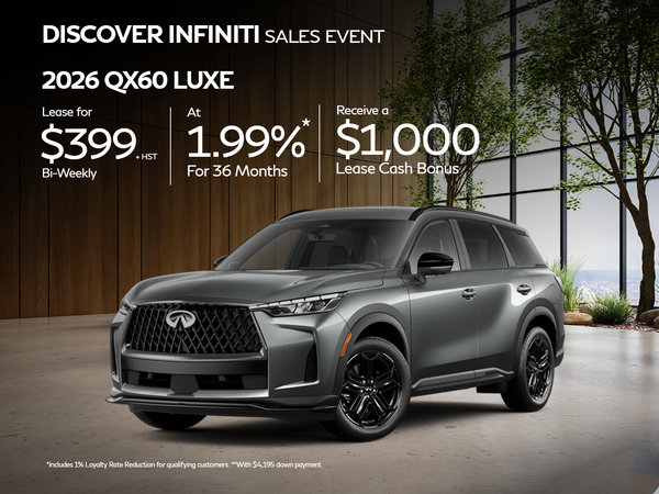 2026 QX60 - September Offers