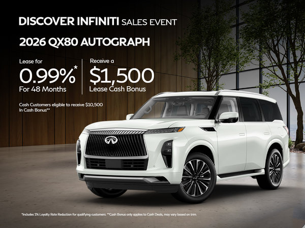 2026 QX80 - September Offers