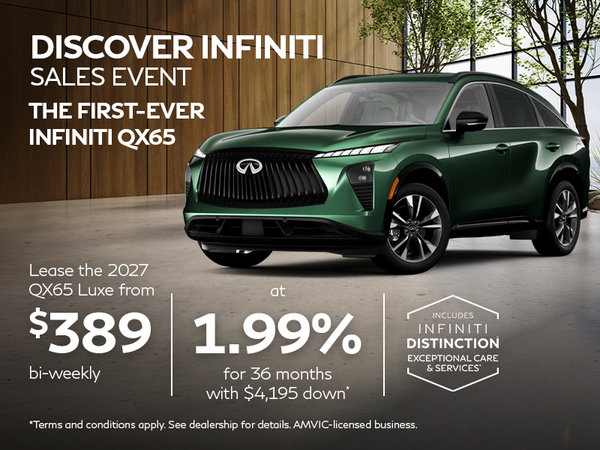Discover INFINITI Sales Event | 2027 QX65