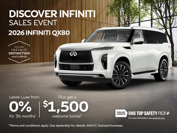 Discover INFINITI Sales Event | 2026 QX80