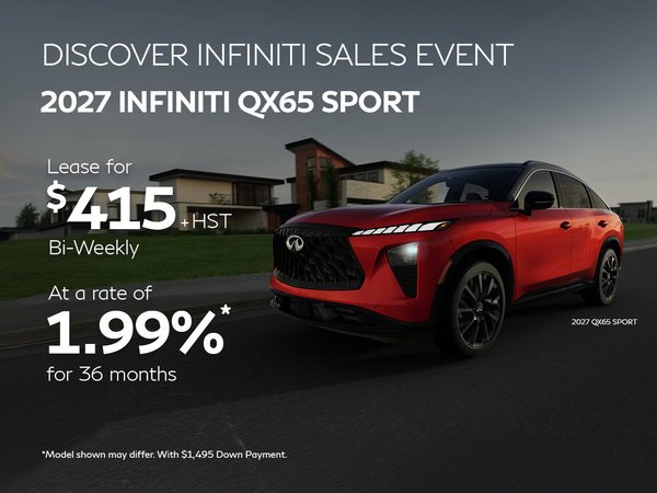 2027 QX65 Sport - Mid-September Enhanced Offers