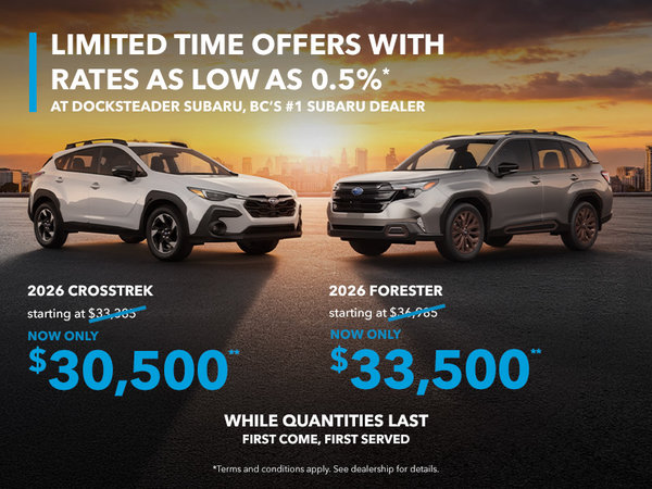 Limited Time Offers with Rates Starting from: 0.5%*