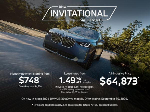 BMW Invitational Sales Event | 2026 BMW X3