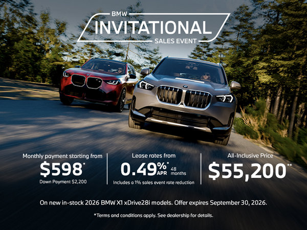 BMW Invitational Sales Event | 2026 X1