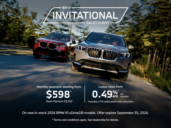 BMW Invitational Sales Event | 2026 X1