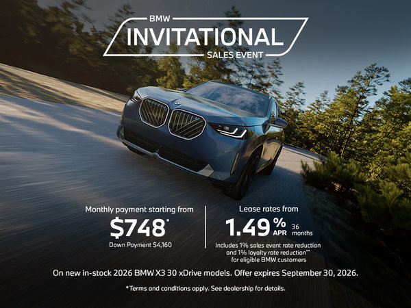 BMW Invitational Sales Event | 2026 X3