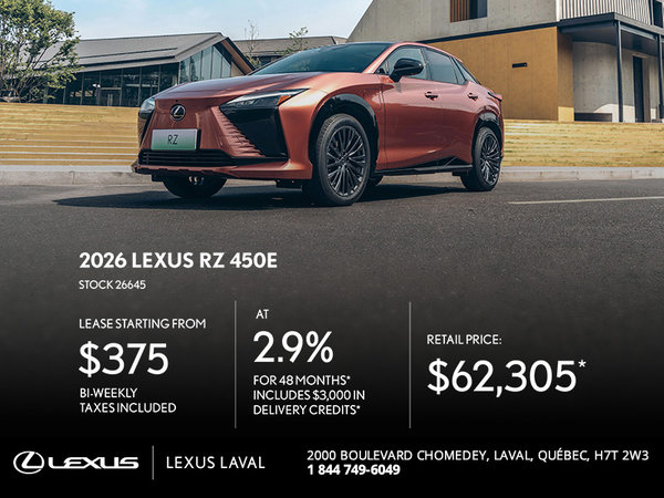 2026 Lexus RZ 450E