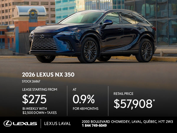 2026 Lexus NX 350