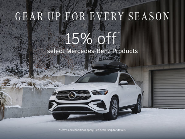 Gear up for every season | 15% off select Mercedes-Benz Products