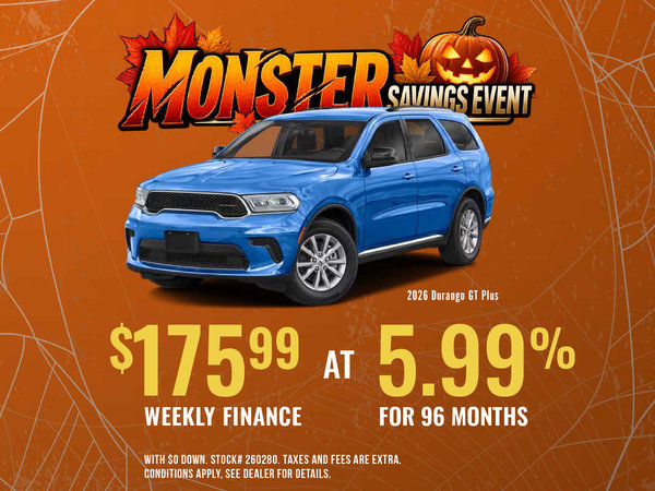GET THE 2026 DODGE DURANGO GT PLUS