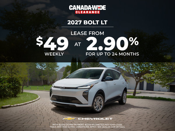 GET THE 2026 CHEVROLET BOLT