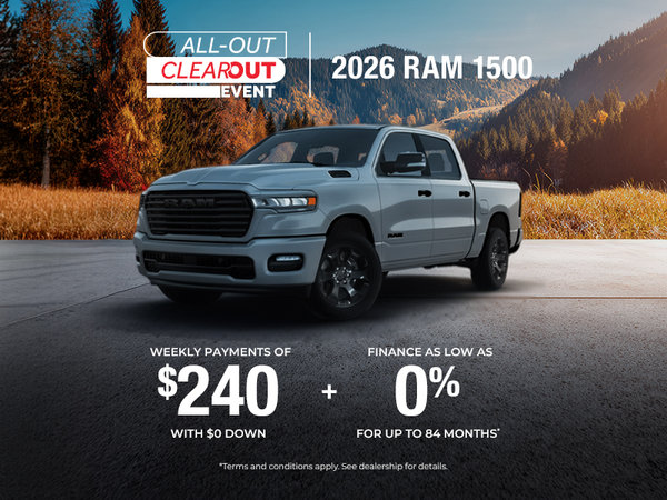 All-in Clearout Event | 2026 Ram 1500 Sport