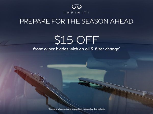 $15 Off Front Wiper Blades with an Oil & Filter Change