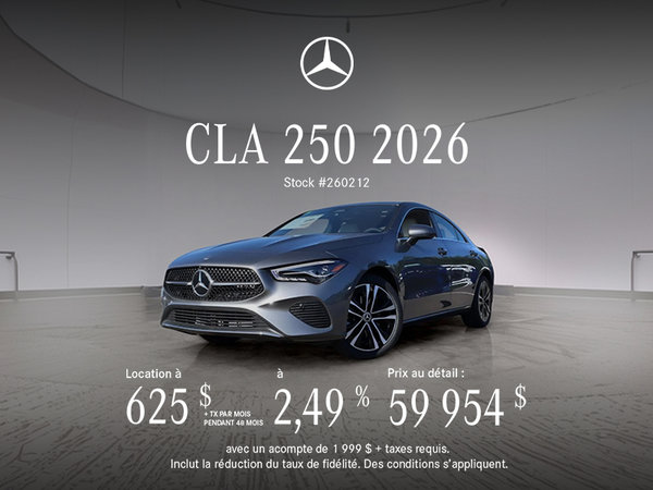 Mercedes-Benz CLA 250 2026.