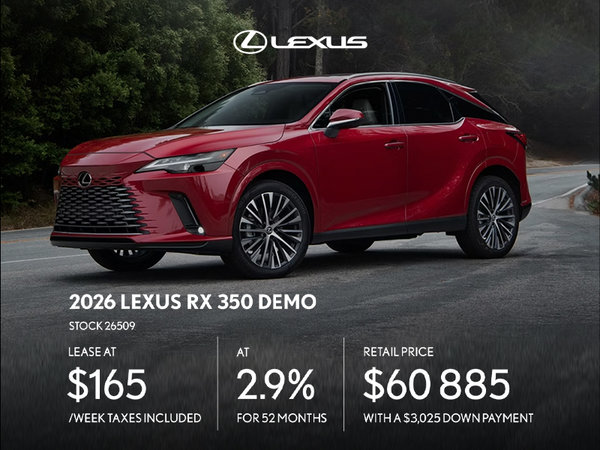 2026 Lexus RX 350