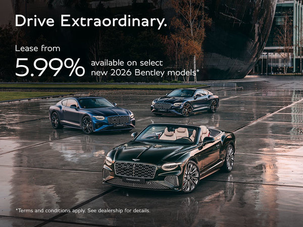 Drive Extraordinary | Lease from 5.99% available on select new Bentley models