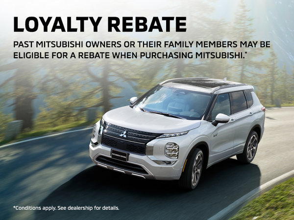 Mitsubishi Loyalty Rebate