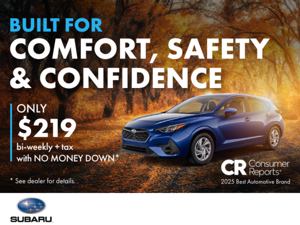 Drive home a 2025 Impreza