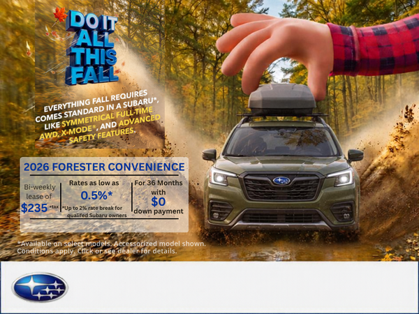 2026 Subaru Forester Convenience – Freedom to Choose
