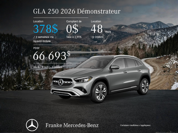 Demo 2026 GLA 250 4MATIC