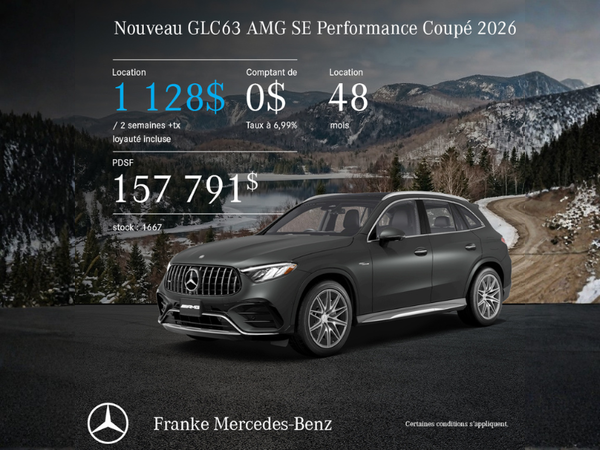 2026 GLC63 AMG S E Performance Coupe