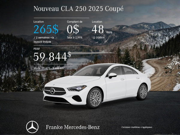 2025 CLA250 Coupe