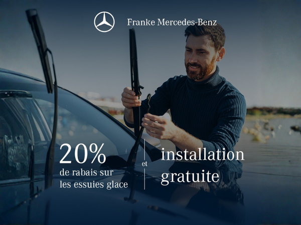 20 % de rabais sur essuie-glaces