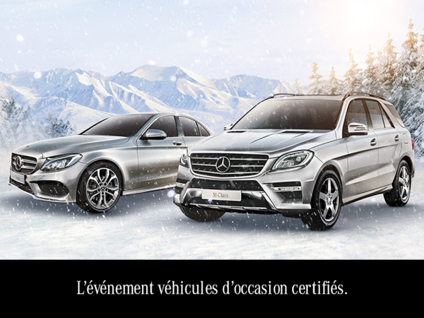 L'événement véhicules d'occasion certifiés.