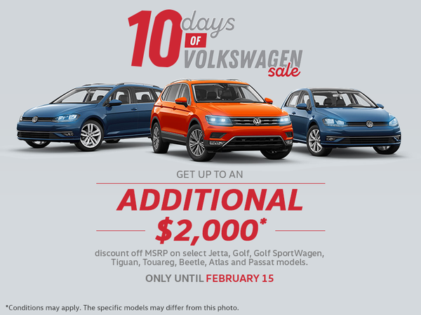 10 Days of Volkswagen Sale