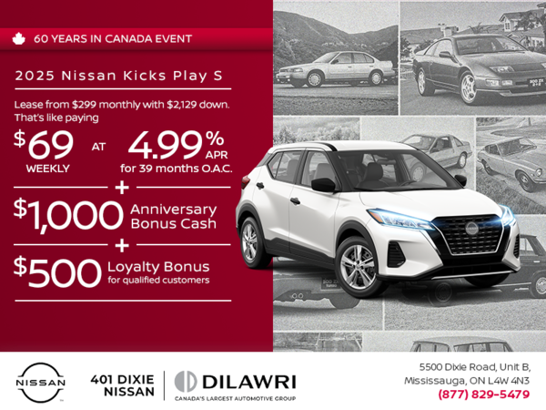 Get the 2025 Nissan Kicks Play Today!