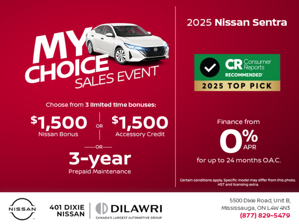 Get the 2025 Nissan Sentra Today!