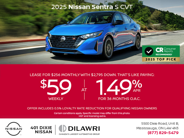 Get the 2025 Nissan Sentra Today!