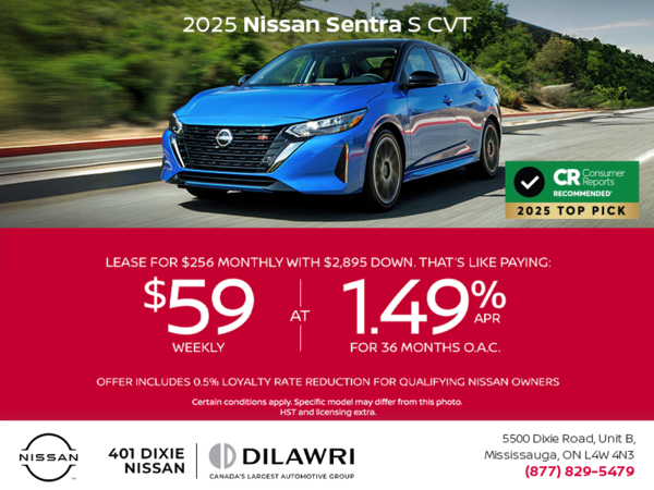Get the 2025 Nissan Sentra Today!
