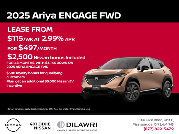 Get the 2025 Ariya Today!