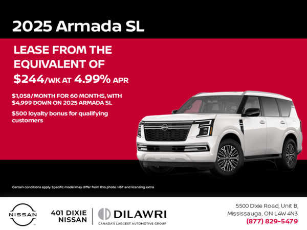Get the 2025 Nissan Armada Today!