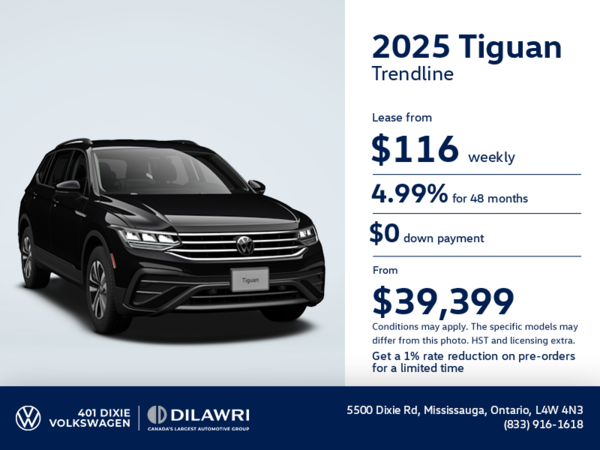 Get the 2025 Volkswagen Tiguan