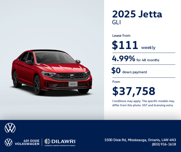 Get the 2025 Volkswagen Jetta GLI