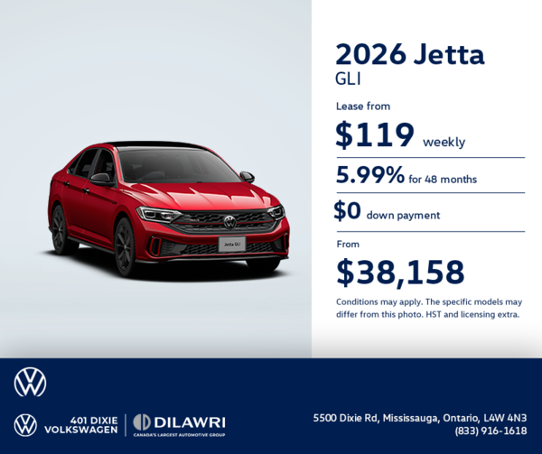 Get the 2026 Volkswagen Jetta GLI