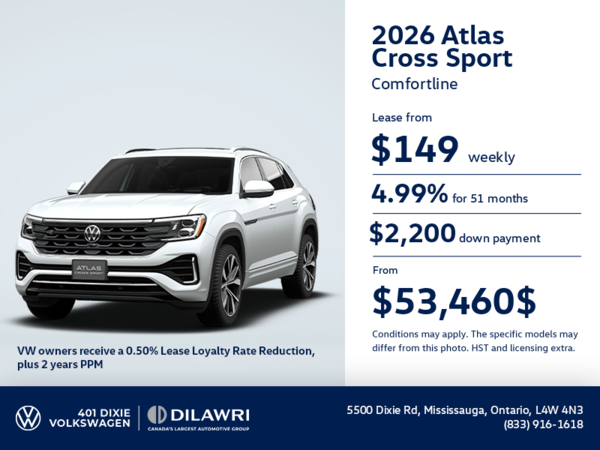 Get the 2026 Volkswagen Atlas Cross Sport