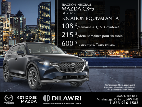 Procurez-vous le Mazda Cx-5 2025