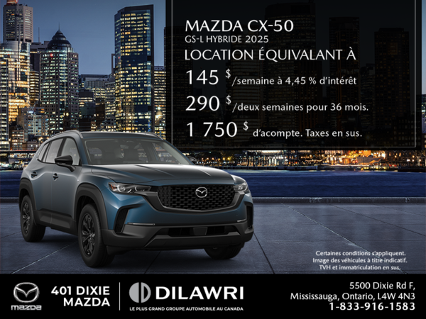 Procurez-vous le Mazda Cx-50 Hybride 2025