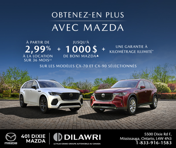 Obtenez-en plus avec Mazda