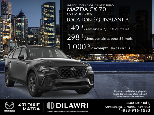 Procurez-vous le Mazda Cx-70 Hybride Léger 2026