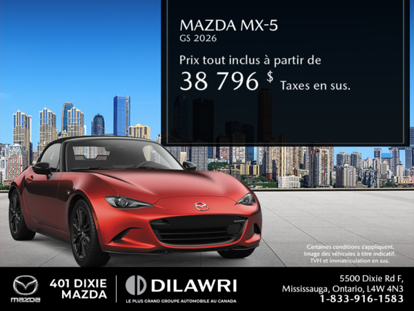 Procurez-vous le Mazda Mx-5 2026