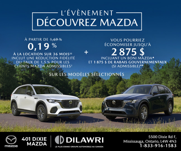 L'événement découvrez Mazda